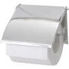 Wenko Toilettenpapierspender Cover 18265100, Metall, Für 1 Kleinrolle, Mit Abdeckung, Silber