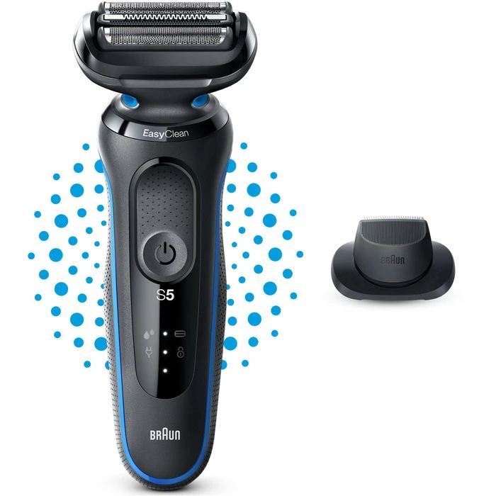 Braun Elektrorasierer Series 5 51-B1200s, Blau, Wet & Dry, Mit EasyClick-Präzisionstrimmer 5 Braun Elektrorasierer Series 5 51-B1200s, Blau, Wet & Dry, Mit EasyClick-Präzisionstrimmer – Bild 5