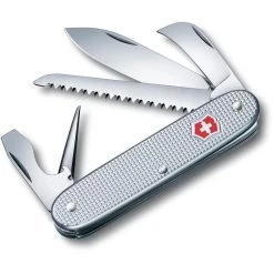 Victorinox Taschenmesser Swiss Army 7 Alox, 0.8150.26, Silber, 7 Funktion