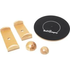 Bad Company Bad-Company Balance-Board Deluxe Set Holz, Ø 45 Cm, Schwarz-braun, 2 Halbkugeln, 2 Wippen