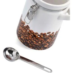 Zeller Vorratsdose 19814, Keramik, 1,1 Liter, Kaffeedose, Mit Löffel, Mit Motiv, Rund -Einhell Verkaufsshop 3607bcaea0a841c347dcbaa02ff5a0ebd4f1061c vorratsdose zeller 19814 keramik