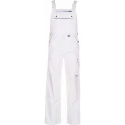 Planam Arbeitshose Canvas 320, Herren, Latzhose, Weiß, Größe 52