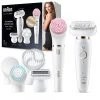 Braun Epilierer Silk-epil 9 Flex 9100 Beauty Set, Kabellos, Wet & Dry, Mit 9 Extras + Braun FaceSpa