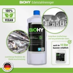 BiOHY Edelstahlreiniger 025-001, 100% Vegan, 1 Liter 9 BiOHY Edelstahlreiniger 025-001, 100% Vegan, 1 Liter -Einhell Verkaufsshop 3b7d19fb2333ad28cc578fd8447fc3c43970dfcb edelstahlreiniger biohy 100 vegan nachhaltig
