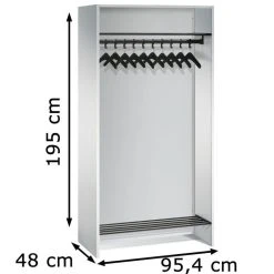 CP-Möbel Garderobenständer Serie 8070, Mit Ablagen, Metall, Lichtgrau -Einhell Verkaufsshop 3be1f9713dfed67fc5e2c307bc8ea6ddb7471e5a garderobenstaender cp moebel serie 8070