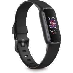 Fitbit Fitness-Tracker Luxe Schwarz, Puls-, SpO2-Messung, OLED, Wasserdicht