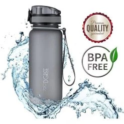 720DGREE Trinkflasche UberBottle Stone Gray, 0,65 L, Kunststoff, Grau