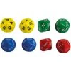 TimeTex Würfel 93929 Set Für Dezimalstellenwerte, 10-seitig, Zahlenwürfel, Ø 20mm, Bunt, 8-teilig