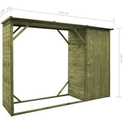VidaXL Geräteschuppen 45137, 2,02m², 253 X 80 X 170 Cm (BxTxH), Holz -Einhell Verkaufsshop 3ddb23c26991a5c2085a93139b905f77ec1b8b45 geraeteschuppen vidaxl 45137 2 02 m2