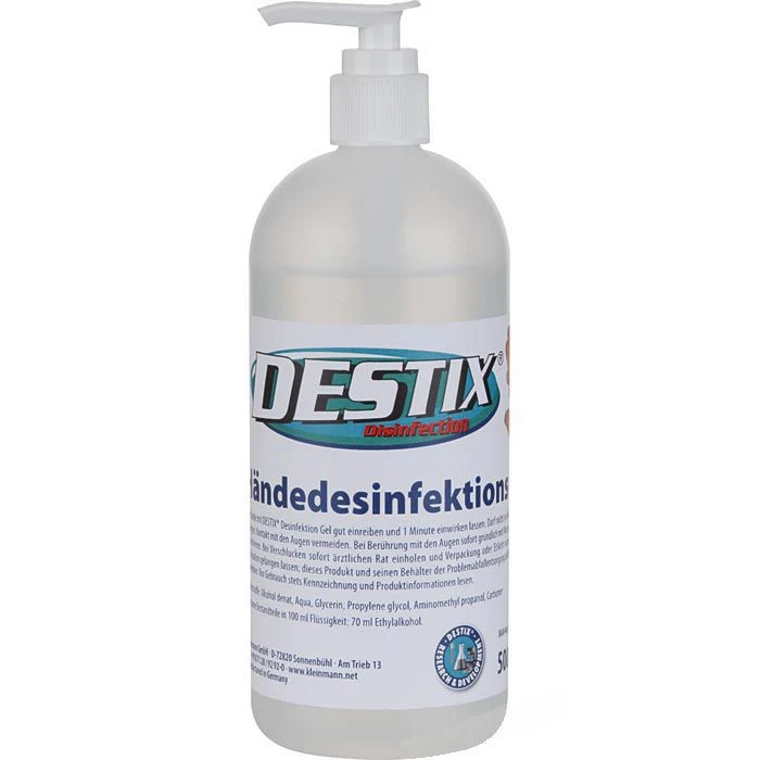Kleinmann Destix Händedesinfektionsgel 500ml, Händedesinfektionsmittel 1 Kleinmann Destix Händedesinfektionsgel 500ml, Händedesinfektionsmittel