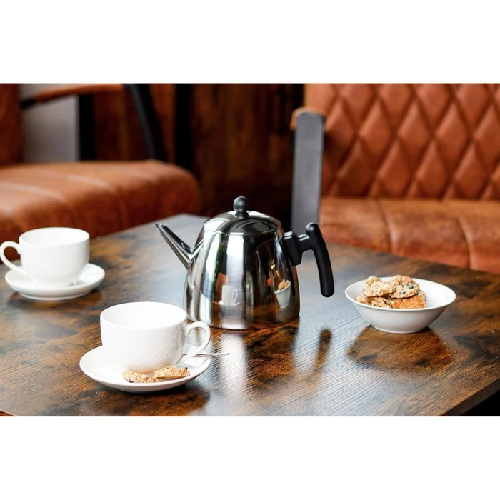 Bredemeijer Tee-Kanne Duet Classic, Edelstahl, Doppelwandig, Silber / Schwarz, 1,2 L 6 Bredemeijer Tee-Kanne Duet Classic, Edelstahl, Doppelwandig, Silber / Schwarz, 1,2 L – Bild 6