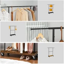 Vasagle Garderobenständer RGR111B01, Vintage, Rollen & Ablage, Ausziehbar, Metall / Holz, Braun 12 Vasagle Garderobenständer RGR111B01, Vintage, Rollen & Ablage, Ausziehbar, Metall / Holz, Braun -Einhell Verkaufsshop 4261a45afa8d2ec9b138e87e6ddd14020a427a4a garderobenstaender vasagle rgr111b01 vintage