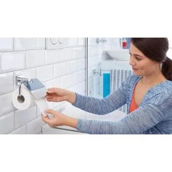 Tesa Toilettenpapierspender Hukk Mit Deckel 40247, Ohne Bohren, Metall, Für 1 Kleinrolle, Silber -Einhell Verkaufsshop 4332772df93c6395a520b659336722e1a9879962 toilettenpapierspender tesa hukk mit deckel 40247