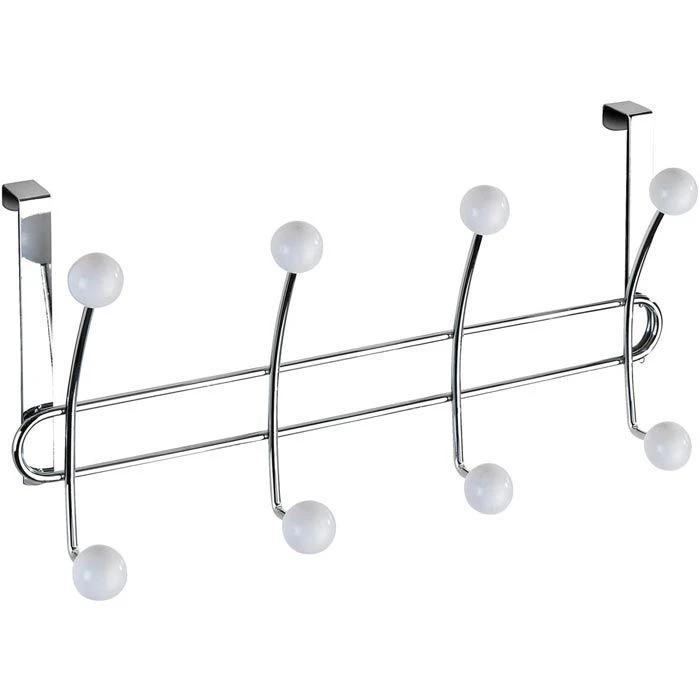 Wenko Kleiderhaken Lissa, 22679100, Für Die Tür, Weiß, Metall, 8 Haken 1 Wenko Kleiderhaken Lissa, 22679100, Für Die Tür, Weiß, Metall, 8 Haken