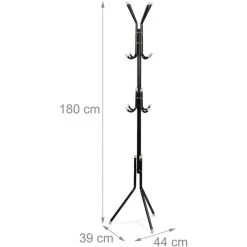 Relaxdays Garderobenständer 10035789, Mit 12 Haken, Metall, Schwarz -Einhell Verkaufsshop 4521926a9df7361504957e5eb159ec0654c41e79 garderobenstaender relaxdays 10035789