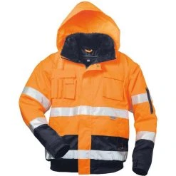 Elysee Arbeitsjacke VOLKER Pilotenjacke 23559-3, Warnschutzjacke, Signalorange, Wasserdicht, Gr. XL