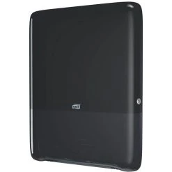 Tork Handtuchspender PeakServe Mini, 552558, H5, Kunststoff, Für 1230 Falthandtücher, Schwarz