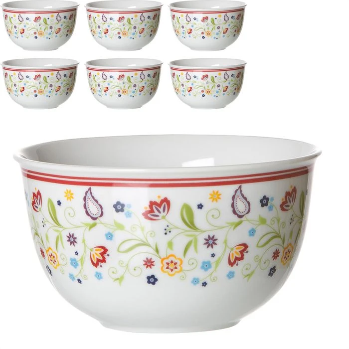 Ritzenhoff & Breker Ritzenhoff&Breker Müslischale Doppio Shanti, Porzellan, Mit Dekor, 15cm, Set, 6 Stück 1 Ritzenhoff & Breker Ritzenhoff&Breker Müslischale Doppio Shanti, Porzellan, Mit Dekor, 15cm, Set, 6 Stück