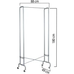 Unilux Garderobenständer Foldy, 400050665, Mit Rollen, Faltbar, Metall, Silber 9 Unilux Garderobenständer Foldy, 400050665, Mit Rollen, Faltbar, Metall, Silber -Einhell Verkaufsshop 4c6f5653769fb743e1e8504006986f86db8ac8ef garderobenstaender unilux foldy 400050665