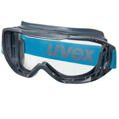 Uvex Schutzbrille Megasonic, 9320265, Vollsichtbrille, Farblos / Grau-blau