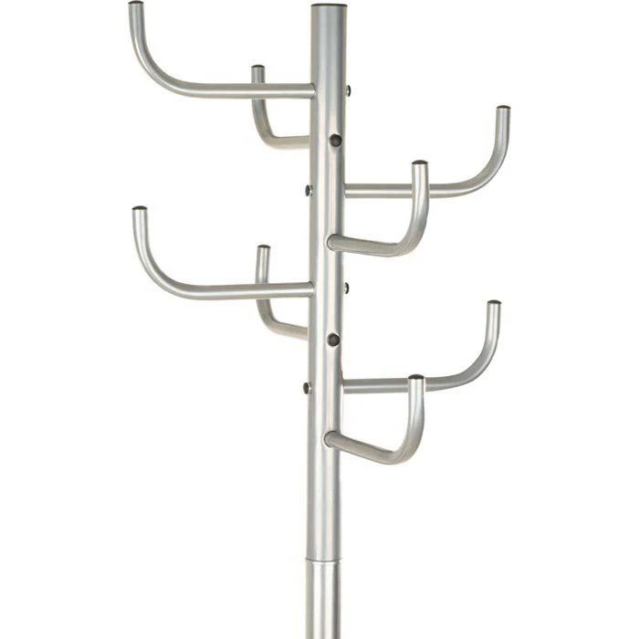 Alco Garderobenständer 2802, Mit 8 Haken, Metall, Silber 3 Alco Garderobenständer 2802, Mit 8 Haken, Metall, Silber – Bild 3