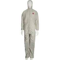 3M Schutzanzug Mehrweg-Overall 50425, Mit Kapuze, Polyester, Grau, Größe XL