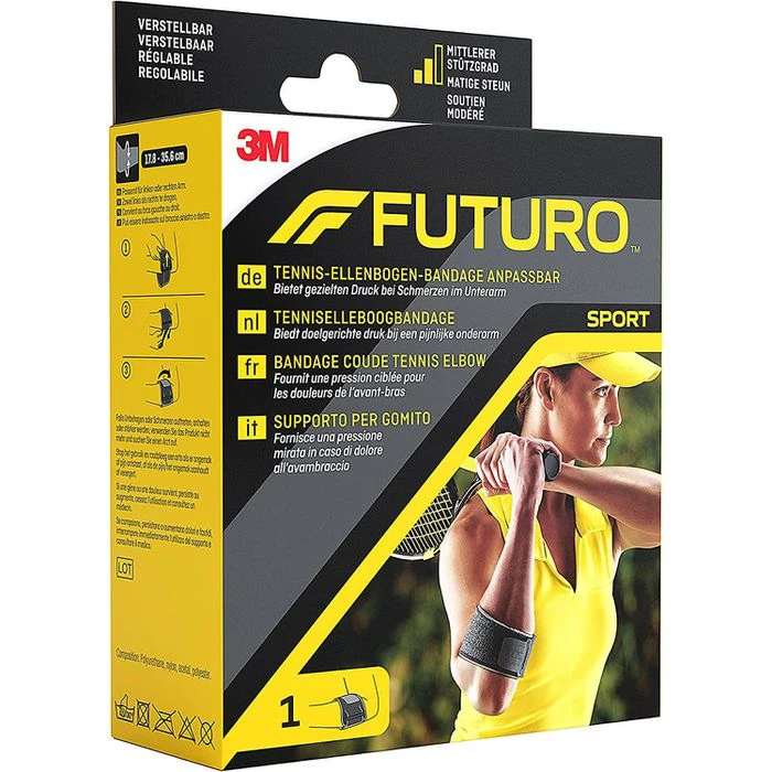 3M FUTURO Ellenbogenbandage Sport, Für Links & Rechts, Schwarz, Einheitsgröße 5 3M FUTURO Ellenbogenbandage Sport, Für Links & Rechts, Schwarz, Einheitsgröße – Bild 5