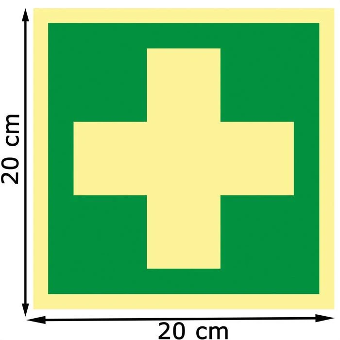 Abtec Hinweisschild ISO 7010 E003, Kunststoff, 20 X 20 Cm, Rettungszeichen, Erste Hilfe 3 Abtec Hinweisschild ISO 7010 E003, Kunststoff, 20 X 20 Cm, Rettungszeichen, Erste Hilfe – Bild 3