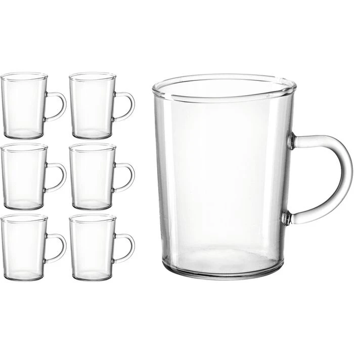 Montana Kaffeegläser Uno 046841, Mit Henkel, 250ml, 6 Stück 1 Montana Kaffeegläser Uno 046841, Mit Henkel, 250ml, 6 Stück