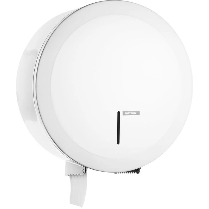 Katrin Toilettenpapierspender Gigant L, 997016, Metall, Für Jumbo Rollen, Weiß 1 Katrin Toilettenpapierspender Gigant L, 997016, Metall, Für Jumbo Rollen, Weiß