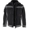 Qualitex Arbeitsjacke PRO, 203045, Winterjacke, Schwarz-grau, Winddicht, Größe L