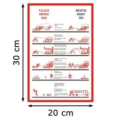 Abtec Hinweisschild Kunststoff, 30 X 20 Cm, Löschanleitung -Einhell Verkaufsshop 55849aacf2c6d13e4df9d7f646771f226062c59d hinweisschild abtec kunststoff