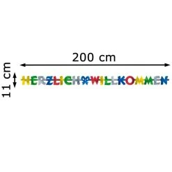 Amscan Girlande 1720 Herzlich Willkommen, 2m, Grußkette, Pappe, Bunt -Einhell Verkaufsshop 56b4fe597c6ea2c76b807de4d5fe8364adc8f039 girlande amscan 1720 herzlich willkommen 2m