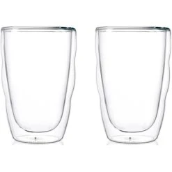 Bodum Kaffeegläser Pilatus 10485-10, Doppelwandig, 350ml, 2 Stück