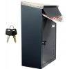 SafePost Briefkasten 42656 ScanPro 854 Tiamat, Anthrazit, Aus Stahl, 2 Schlüssel, 36 X 61 X 23cm