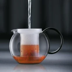 Bodum Tee-Kanne Assam 1844-01 Glas, Mit Kunststoff-Sieb, French Press, Schwarz, 1,0 L -Einhell Verkaufsshop 5c4f17e675682528860a536203004bbc396a16a6 tee kanne bodum assam 1844 01 glas