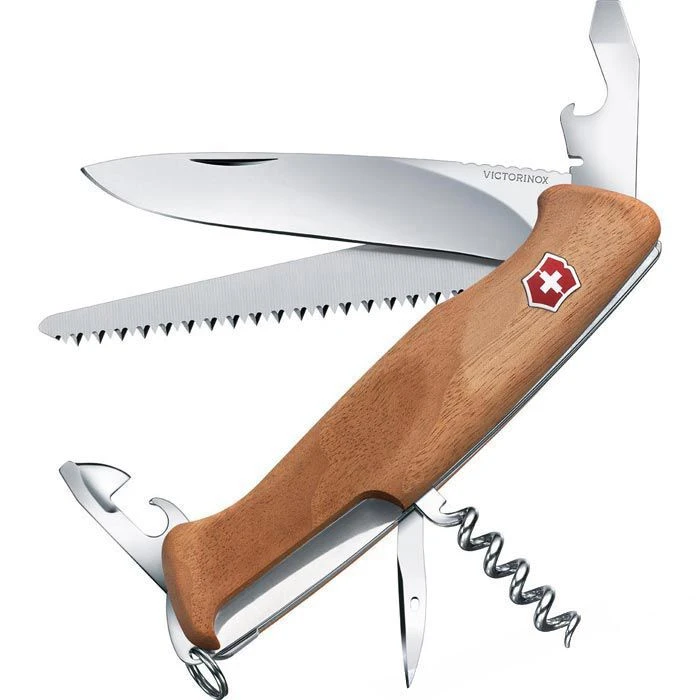 Victorinox Taschenmesser Ranger Wood 55, 0.9561.63, Holzgriff, Nussbaum, 10 Funktionen 1 Victorinox Taschenmesser Ranger Wood 55, 0.9561.63, Holzgriff, Nussbaum, 10 Funktionen