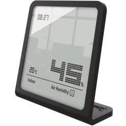 Stadler Form Stadler-Form Thermo-Hygrometer Selina Innen, Digital, Uhrzeit, Schwarz