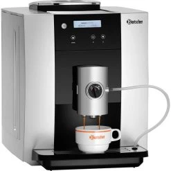 Bartscher Kaffeevollautomat Easy Black 250, 190080, Mit Milchsystem, 4 Kaffeespezialitäten, 1,8 Liter
