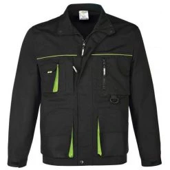 TRIUSO Arbeitsjacke Power, POWERJXL, Bundjacke, Schwarz-grün, Größe XL