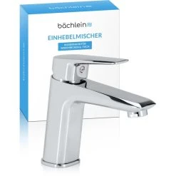 Bächlein Waschtischarmatur Rund, Chrom, Hochdruck