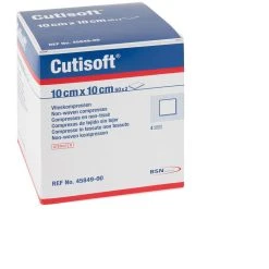 Vlieskompressen Cutisoft Steril, 10 X 10cm, 50 X 2 Stück