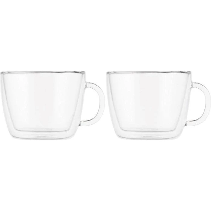 Bodum Kaffeegläser Bistro Caffe Latte 10608-10, Doppelwandig, Mit Henkel, 450ml, 2 Stück 1 Bodum Kaffeegläser Bistro Caffe Latte 10608-10, Doppelwandig, Mit Henkel, 450ml, 2 Stück