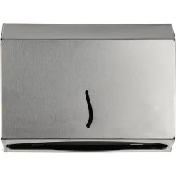 Böttcher-AG Handtuchspender Edelstahl Gebürstet, Für 200 Falthandtücher, Silber