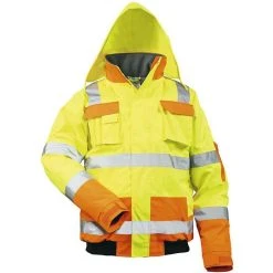 Elysee Arbeitsjacke MATS Pilotenjacke, 23554-3, Warnschutzjacke, Signalgelb, Wasserdicht, Gr. XL