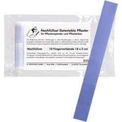 Söhngen Pflaster Detectable, 10 Strips, Detektierbar, Hypoallergen, 18,0 X 2,0 Cm