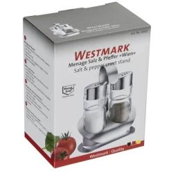 Westmark Salz-und-Pfefferstreuer Wien 65022260, Set Mit Menage, Aus Glas / Edelstahl, Transparent -Einhell Verkaufsshop 6602e5062b45dbf259b8e8133ac6b7c0401116ed salz und pfefferstreuer westmark wien 65022260
