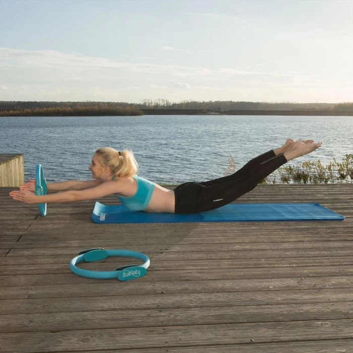 Relaxdays Gymnastikmatte 180 X 60 X 1,0cm, Blau 3 Relaxdays Gymnastikmatte 180 X 60 X 1,0cm, Blau – Bild 3