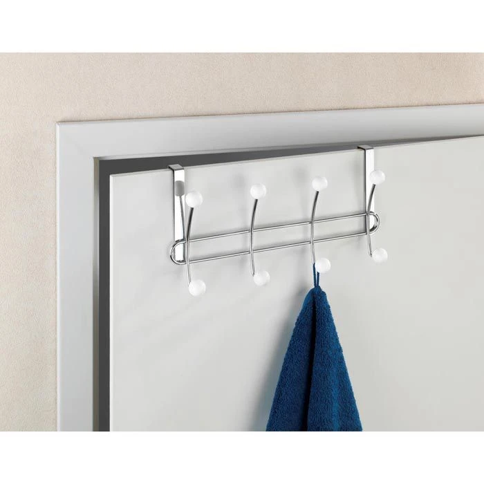 Wenko Kleiderhaken Lissa, 22679100, Für Die Tür, Weiß, Metall, 8 Haken 2 Wenko Kleiderhaken Lissa, 22679100, Für Die Tür, Weiß, Metall, 8 Haken – Bild 2