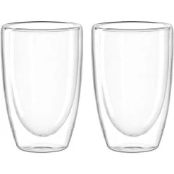 Leonardo Kaffeegläser Duo Becher, 053061, Doppelwandig, 400ml, 2 Stück